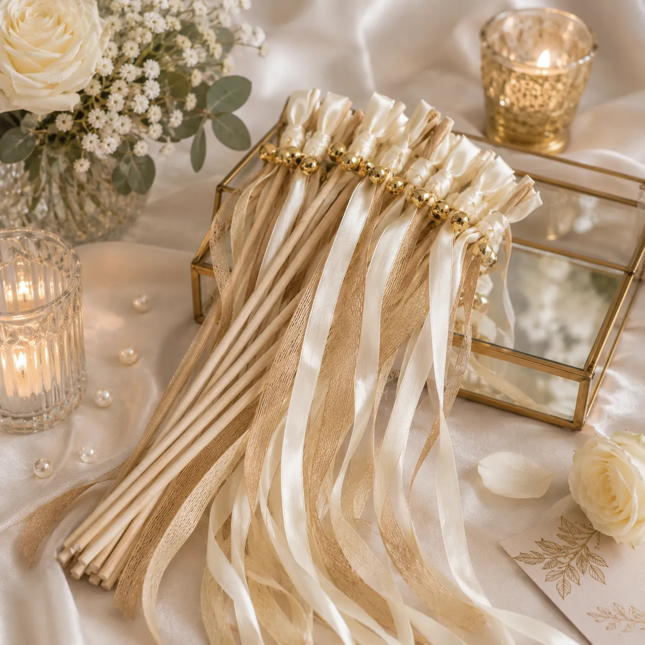 Baguette De Rubans Boho Beige vintage