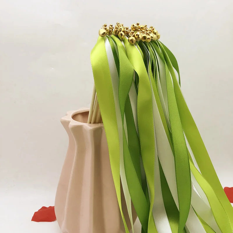 Baguette De Rubans Mariage Vert fraiche