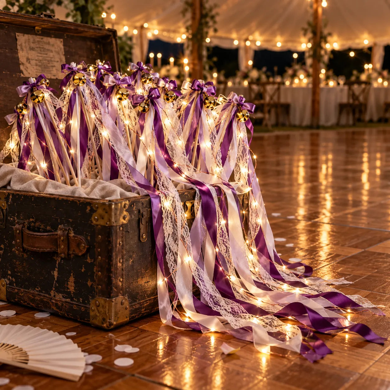 Baguette De Rubans Violets Led Cool