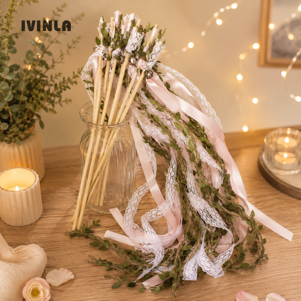 Baguette à Rubans Mariage Champêtre Design