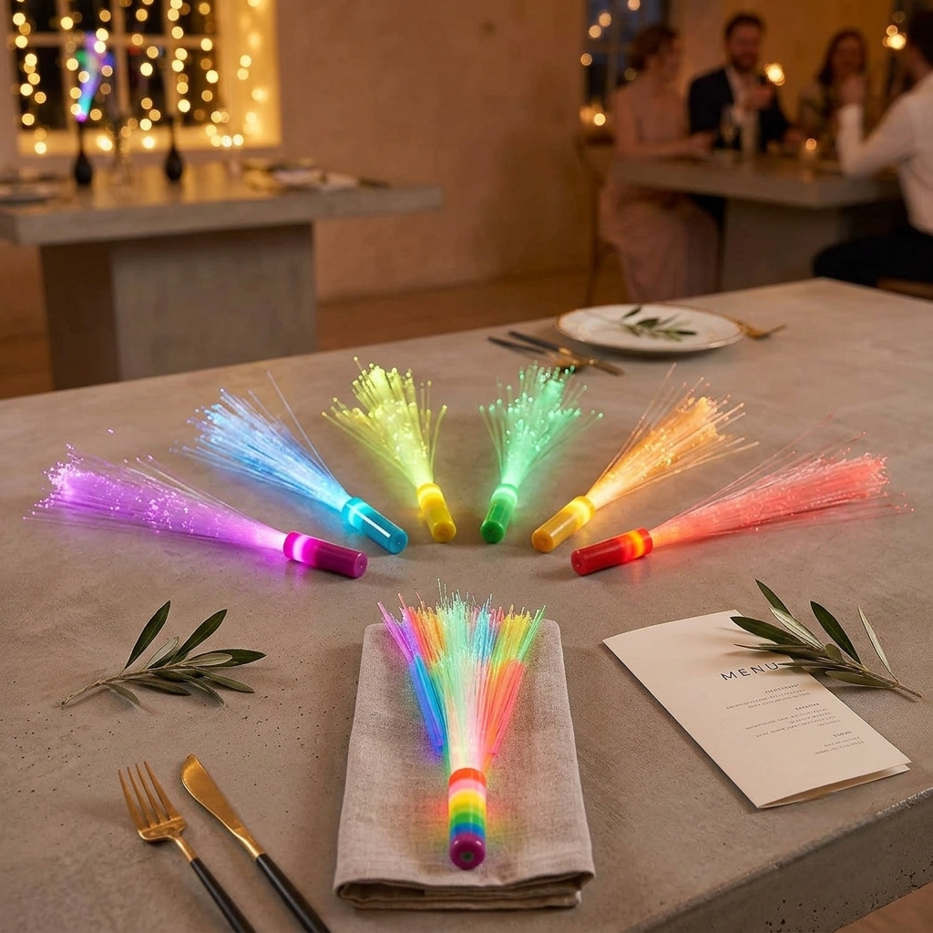 Baguette de Fibre Optique Multicolore Design