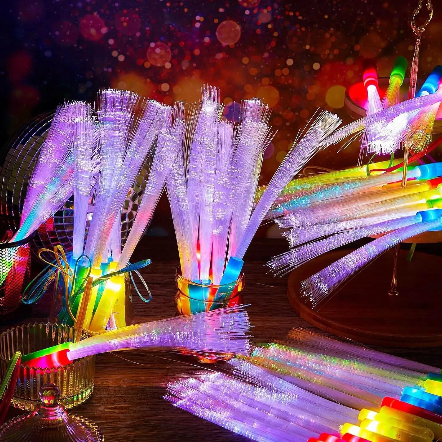 Baguette de Fibre Optique Multicolore Design