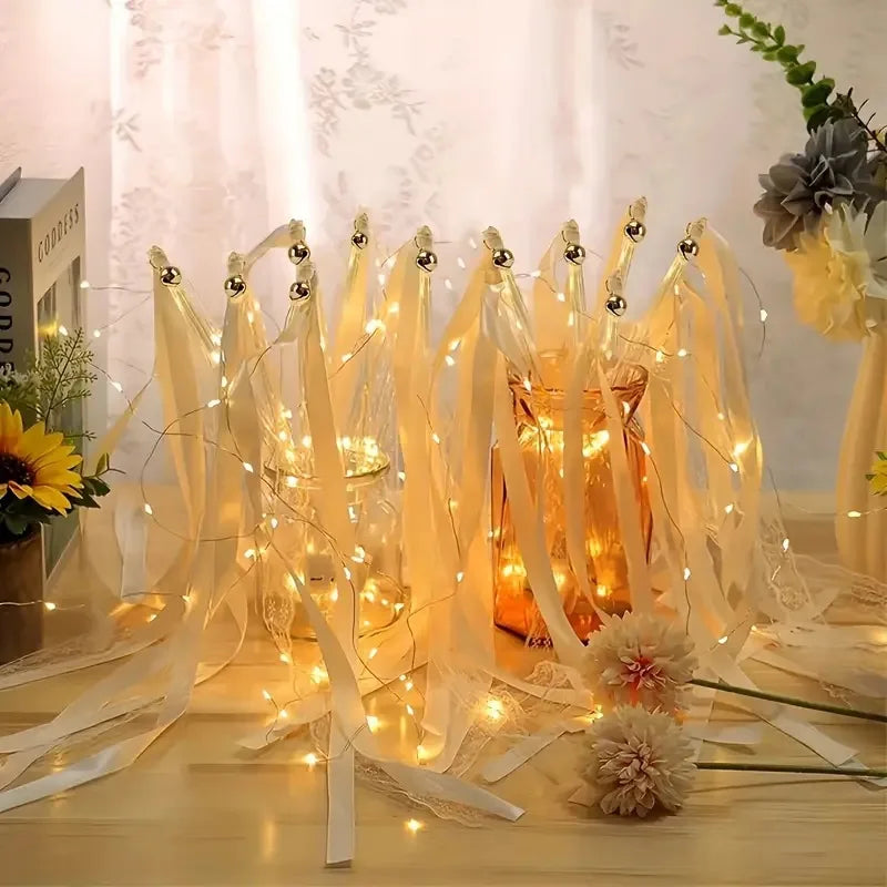 Baguette de Rubans Mariage Lumineux Elégante Moderne