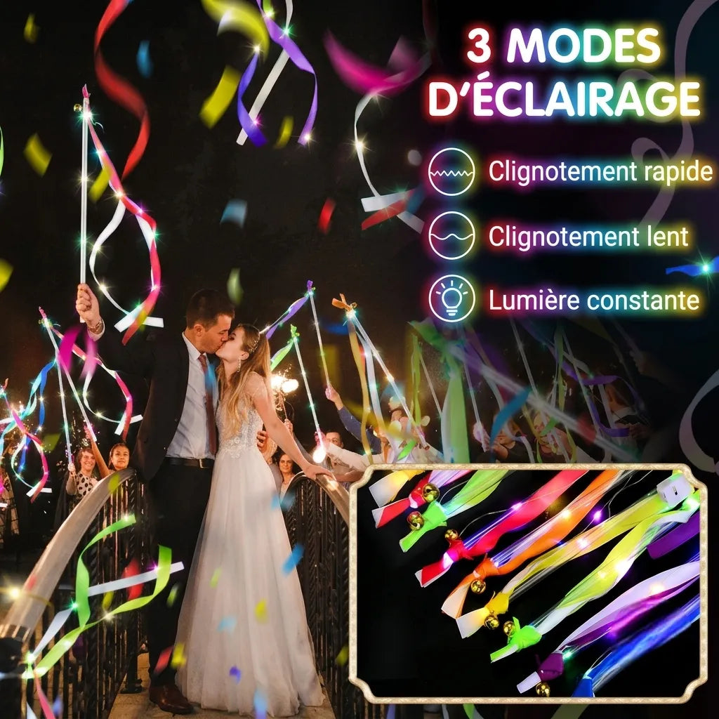 Baguette de Rubans Multicolores LED Fluide