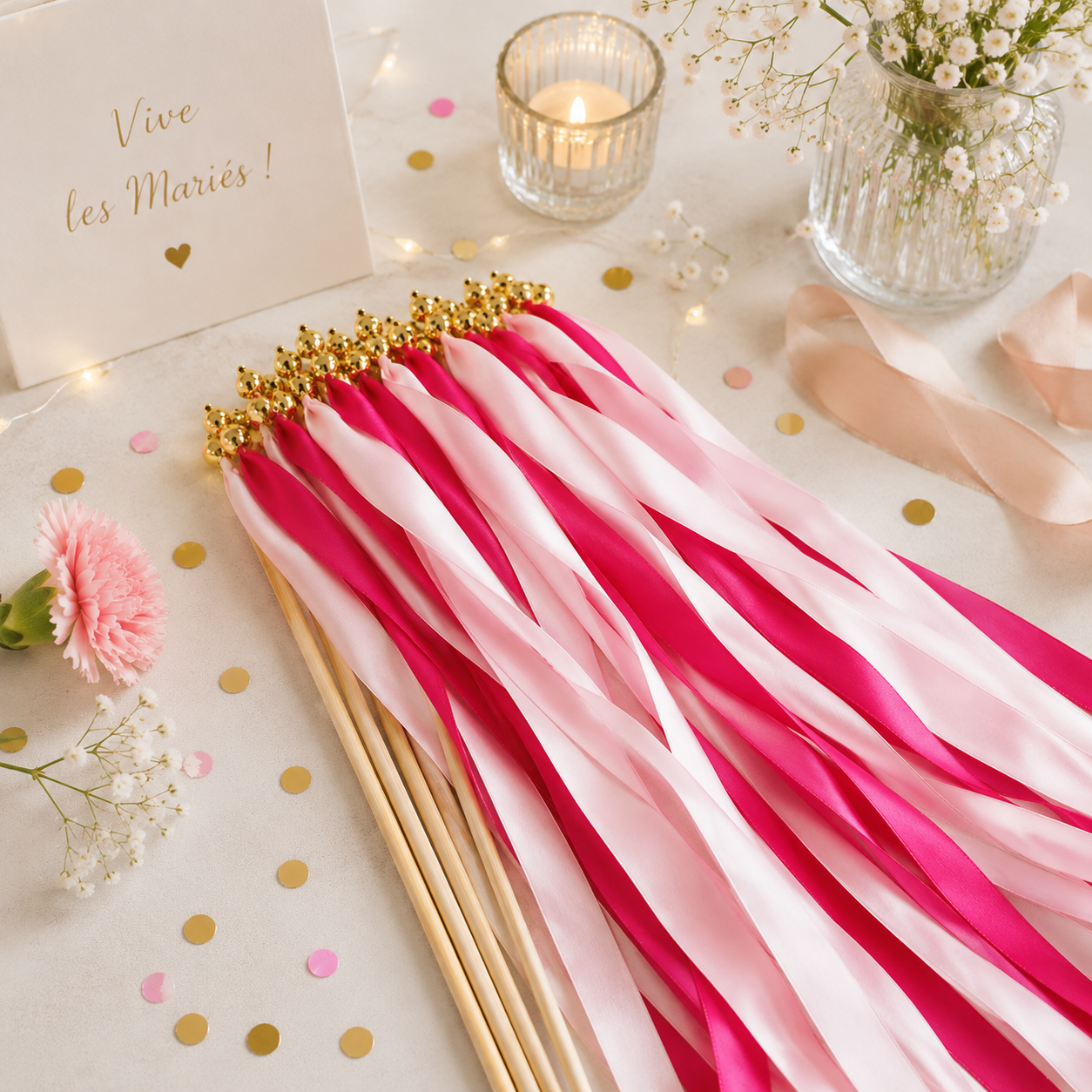 Baguette de Rubans Rouge Design