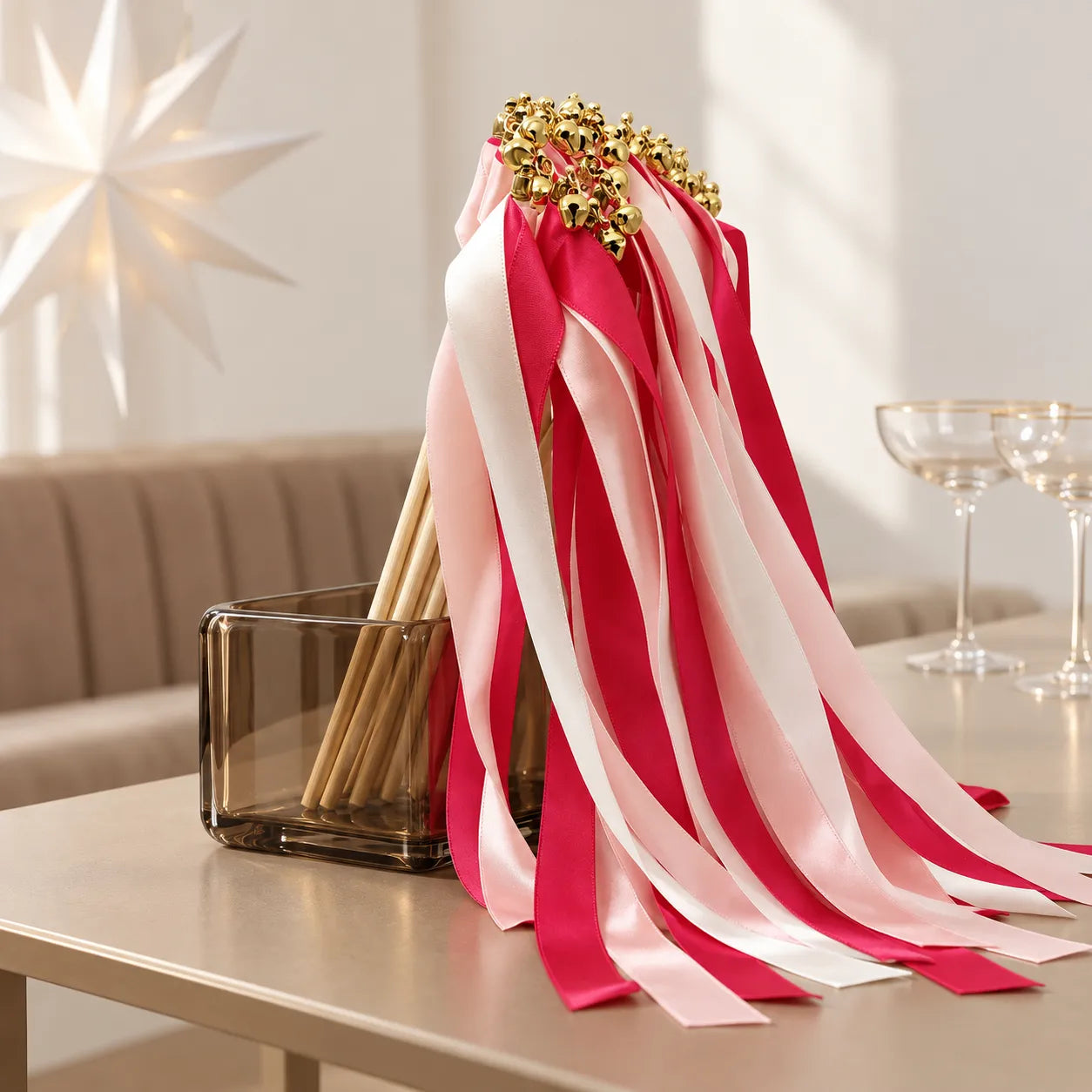 Baguette de Rubans Rouge chic