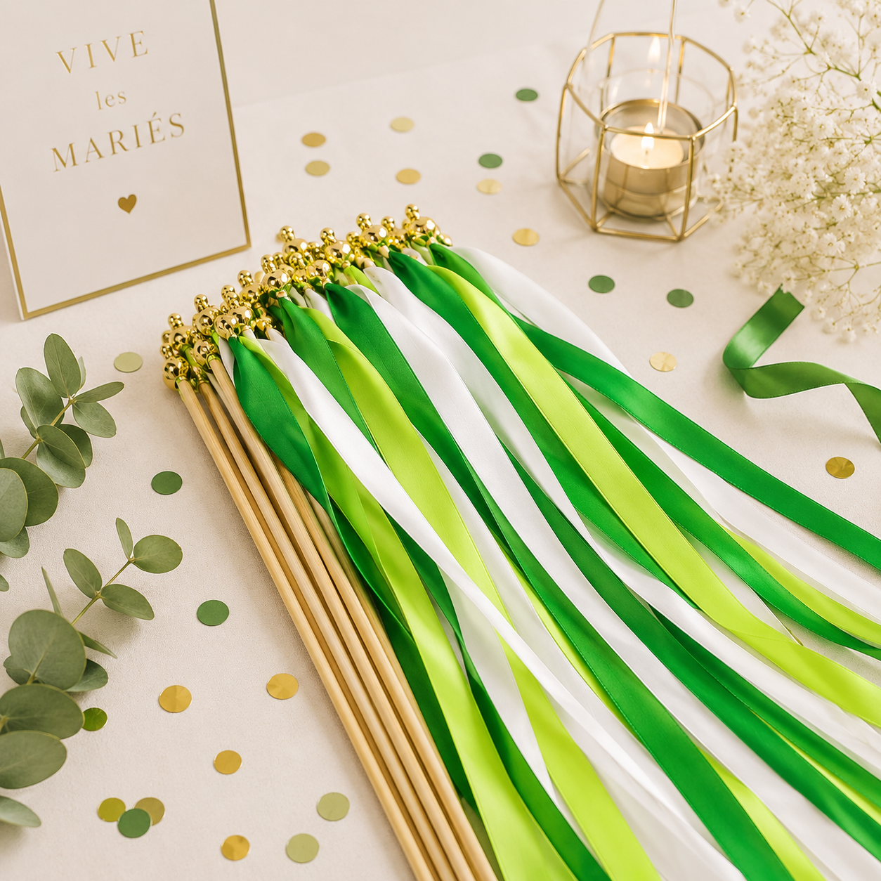 Baguette de Rubans Verts Design