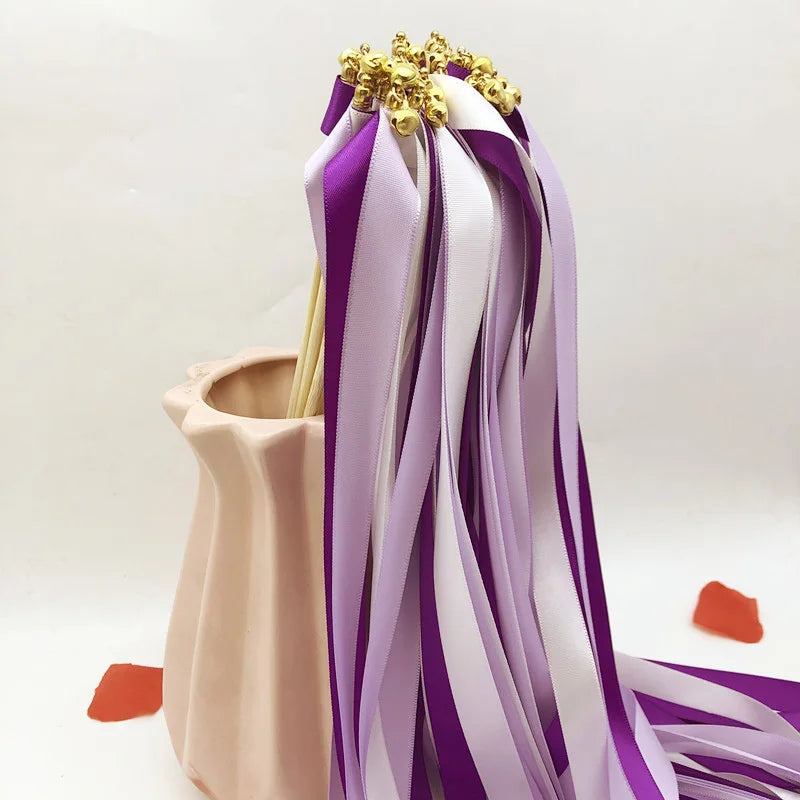Baguette de Rubans Violets Festifs