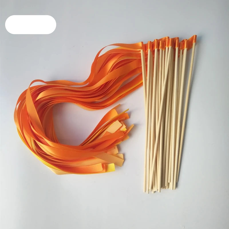 Baguettes De Rubans Oranges Mariage lumineux 