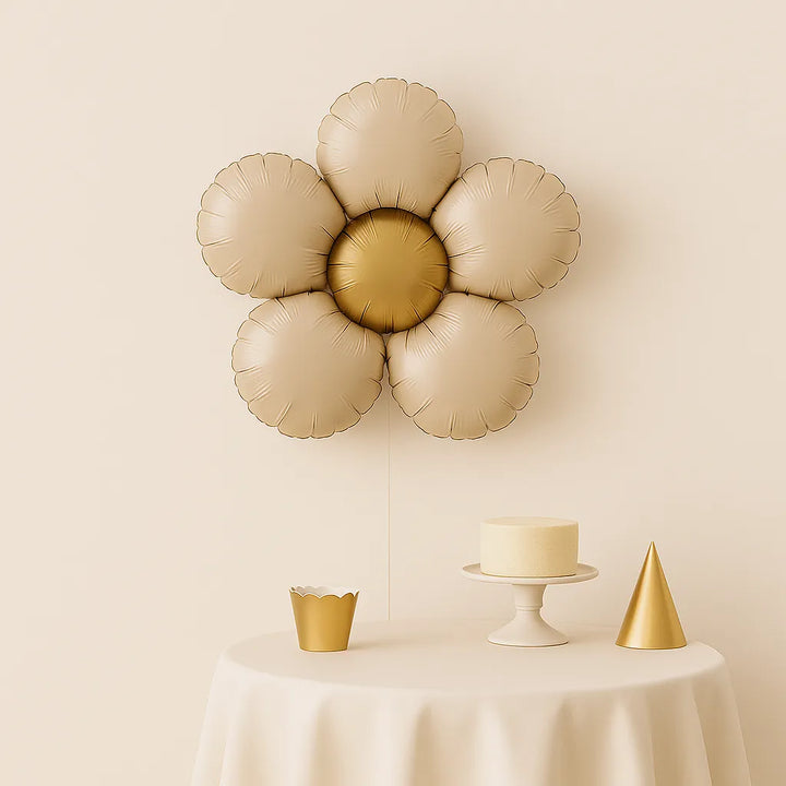 Ballon Anniversaire Fleur Elégant