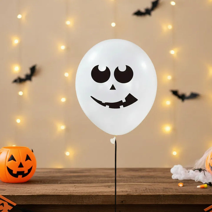 Ballon Blanc Halloween Déco