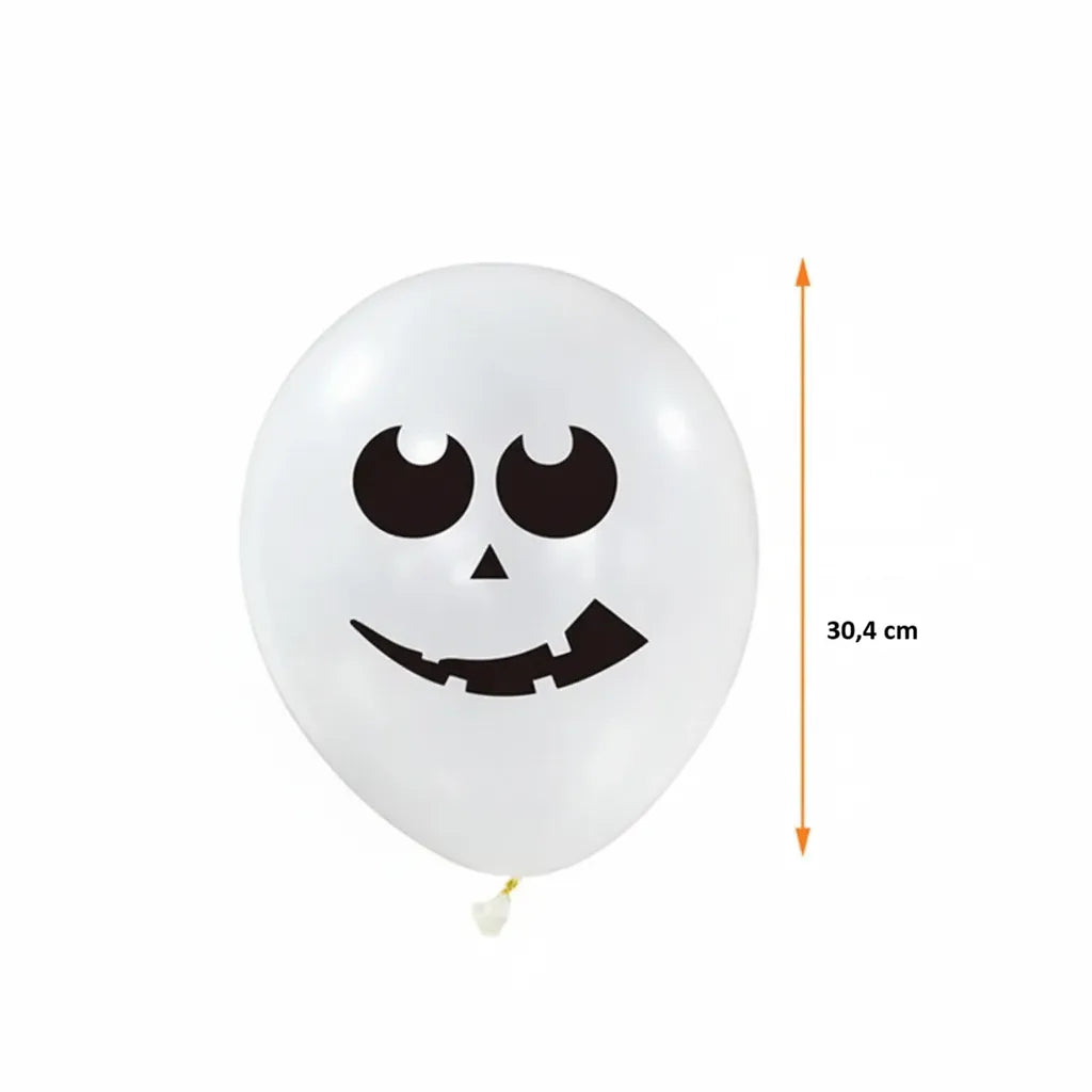 Ballon Blanc Halloween Déco Unique