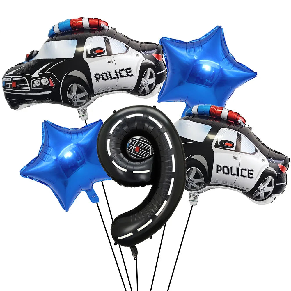 Ballon Chiffre Police 9