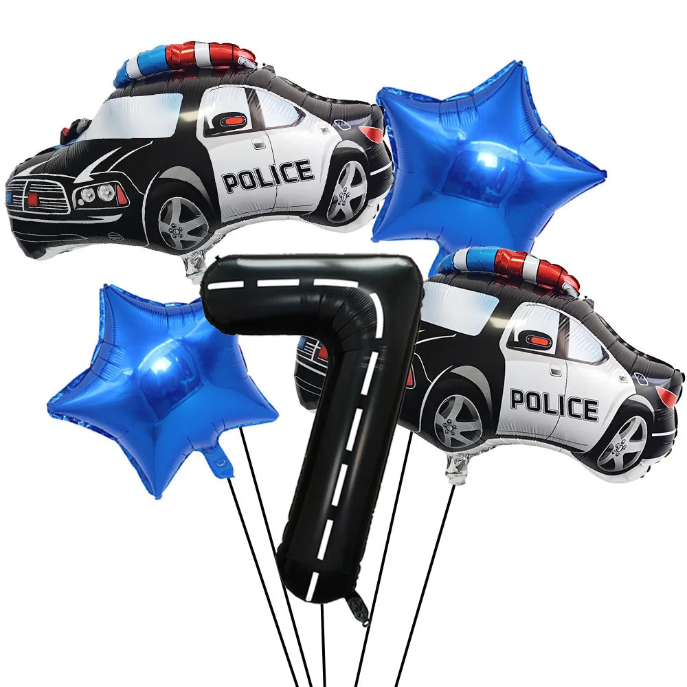 Ballon Chiffre Police Kawai