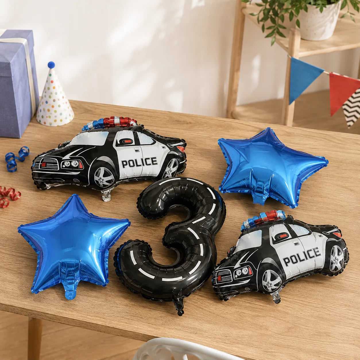 Ballon Chiffre Police Original