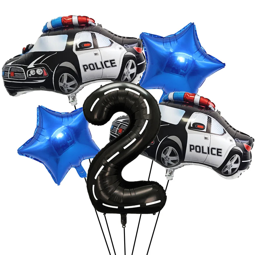 Ballon Chiffre Police Unique