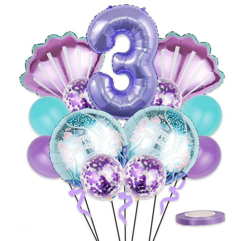 Ballon Chiffre Sirène Beau