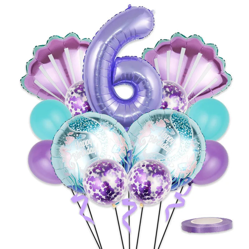 Ballon Chiffre Sirène Facile à monter