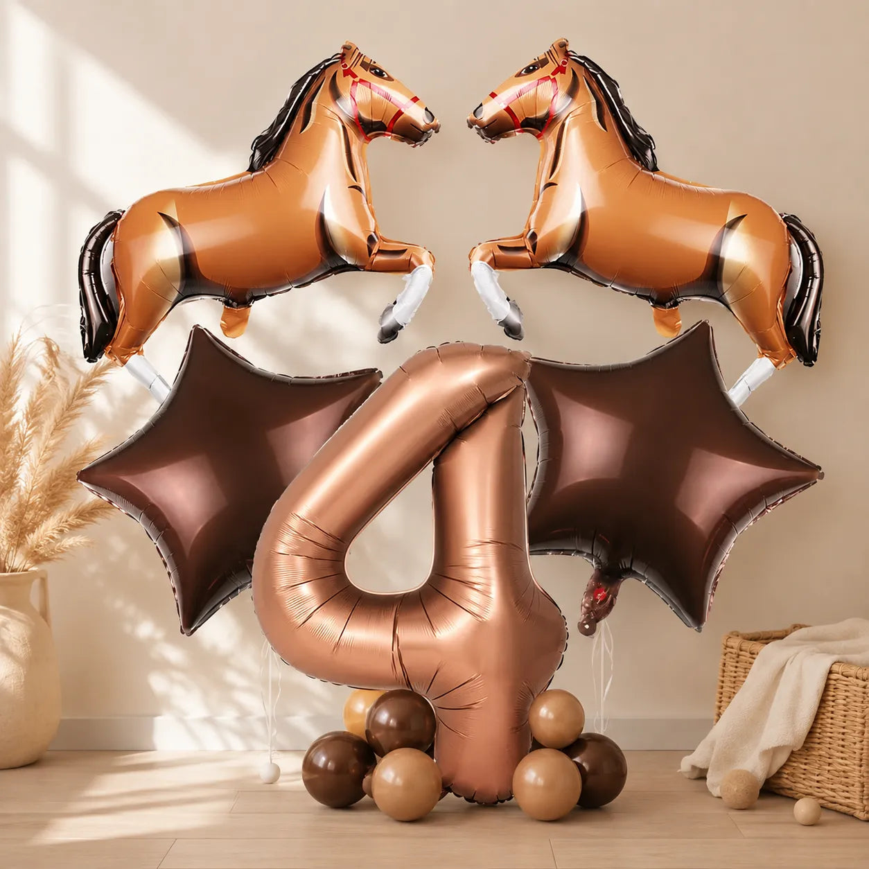 Ballon Chiffre Thème Cowboy Unique