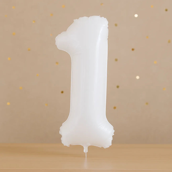 Ballon Chiffre XXL Blanc 1