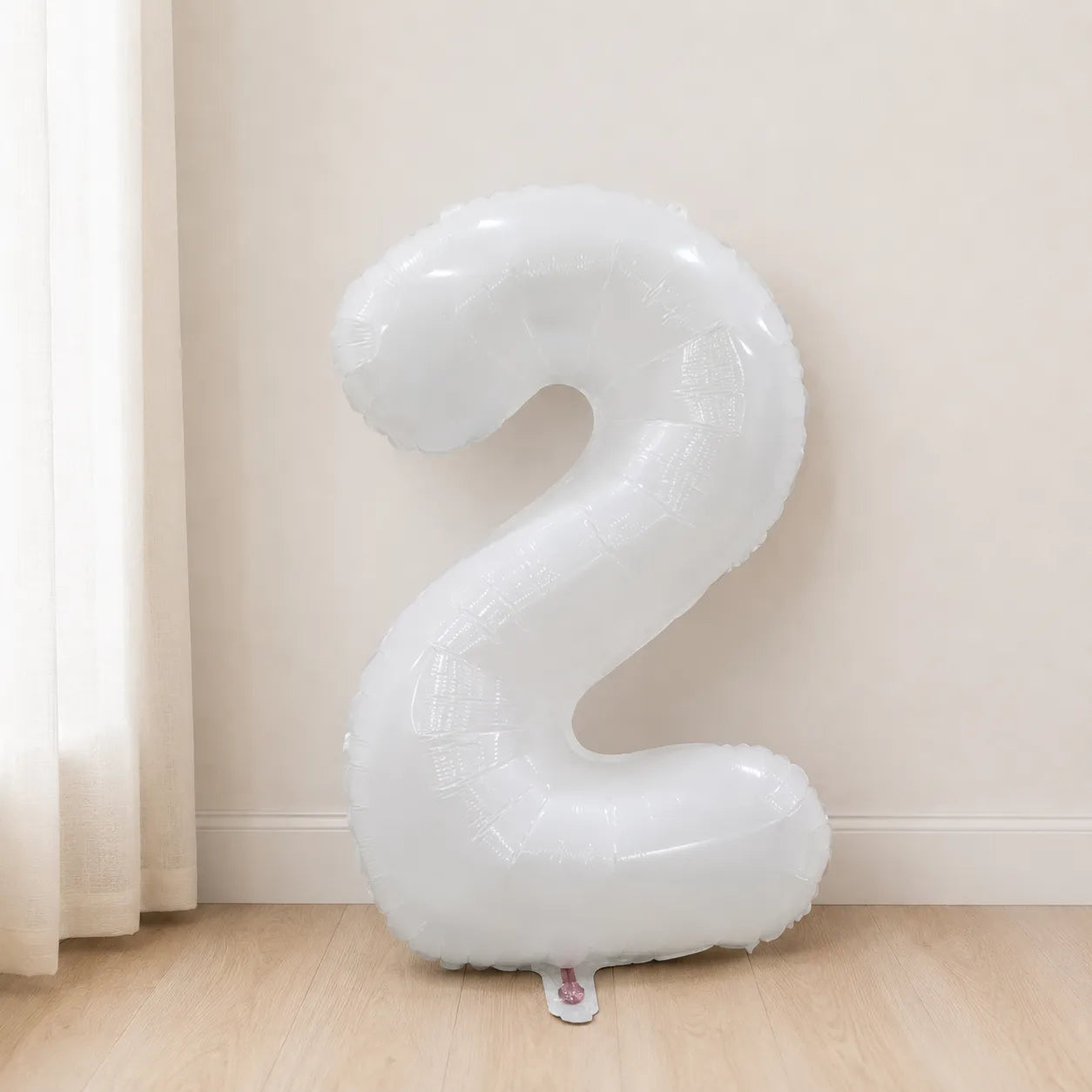 Ballon Chiffre XXL Blanc 2