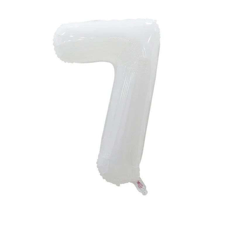Ballon Chiffre XXL Blanc Beau