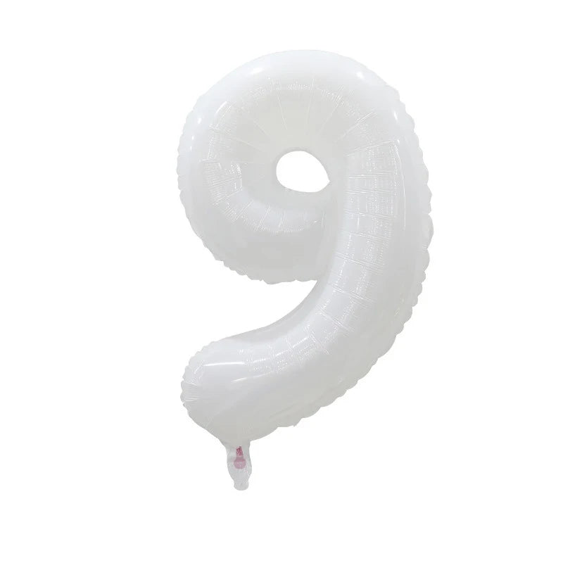 Ballon Chiffre XXL Blanc de Qualité