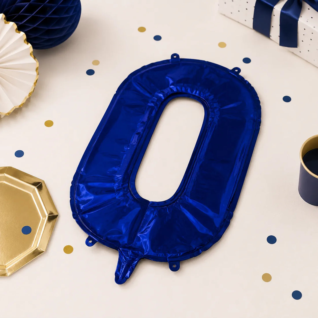 Ballon Chiffre XXL Bleu Marine Beau