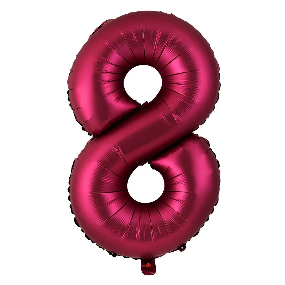 Ballon Chiffre XXL Bordeaux8