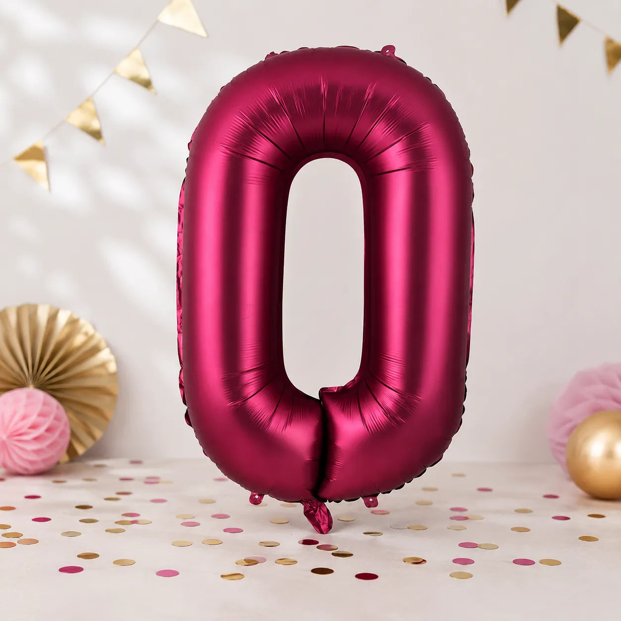 Ballon Chiffre XXL Bordeaux Unique