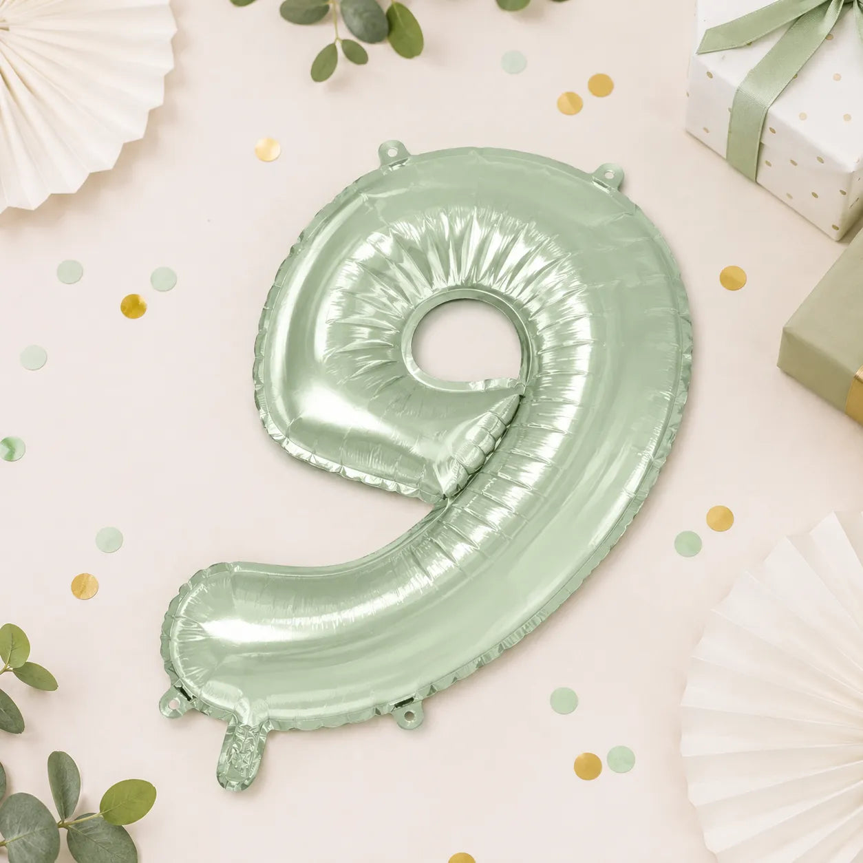 Ballon Chiffre XXL Vert Sauge Unique