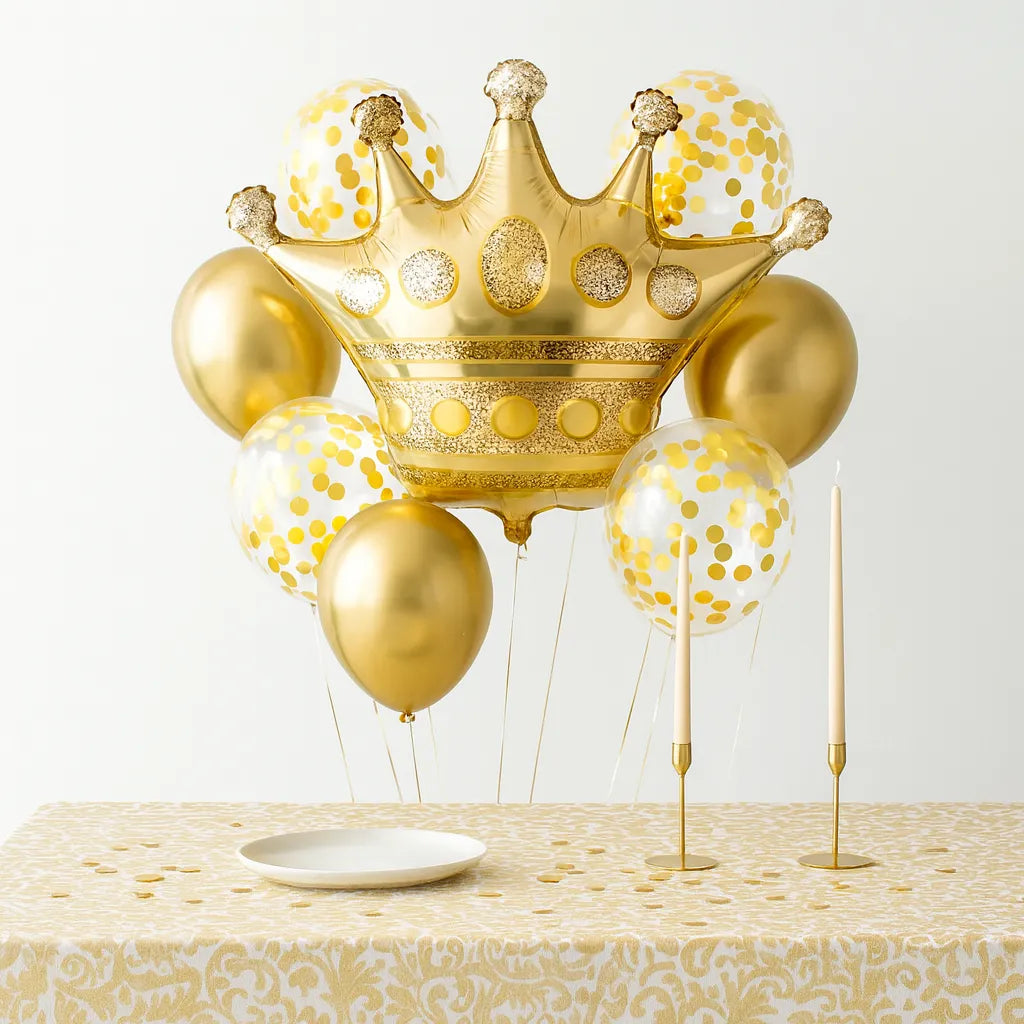 Ballon Couronne Doré 1