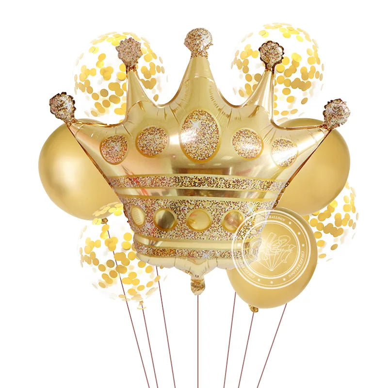 Ballon Couronne Doré Classe