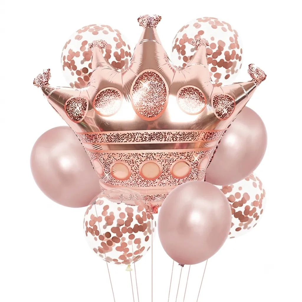 Ballon Couronne Rose Gold Unique