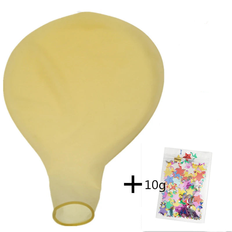 Ballon Géant Transparent à Confettis Etoiles Original
