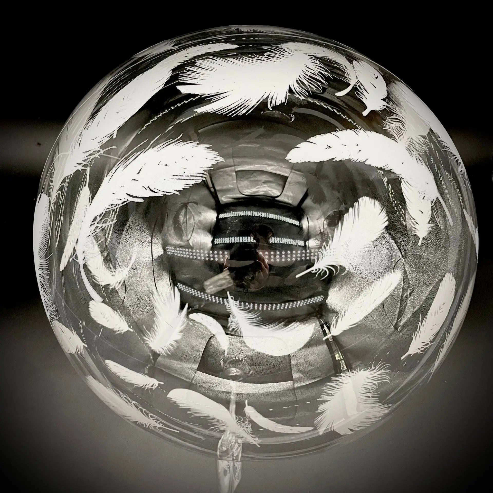 Ballon Géant Transparent Plumes Original