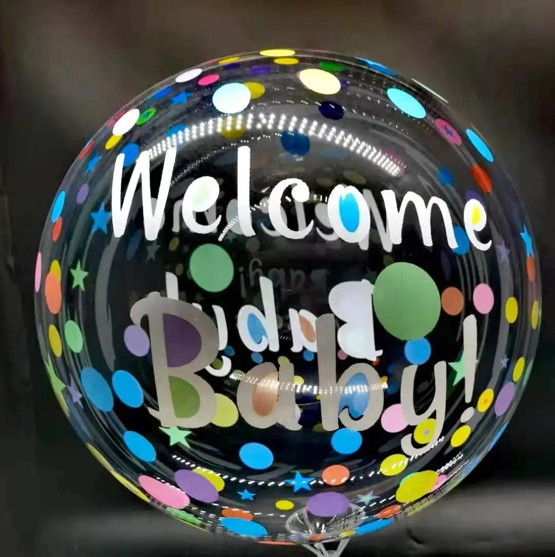 Ballon Géant Transparent Welcome Baby  Original