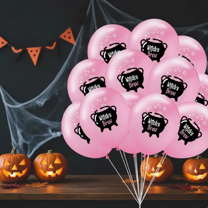 Ballon Halloween Rose Chaudron