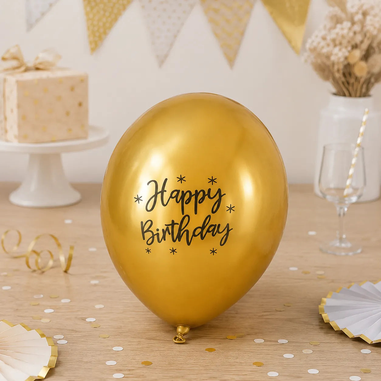 Ballon Happy Birthday Or Brillant