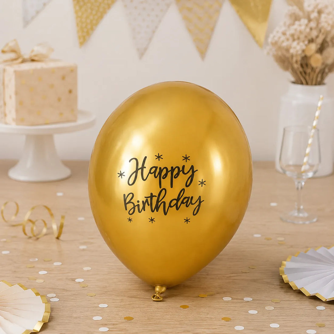 Ballon Happy Birthday Or Brillant
