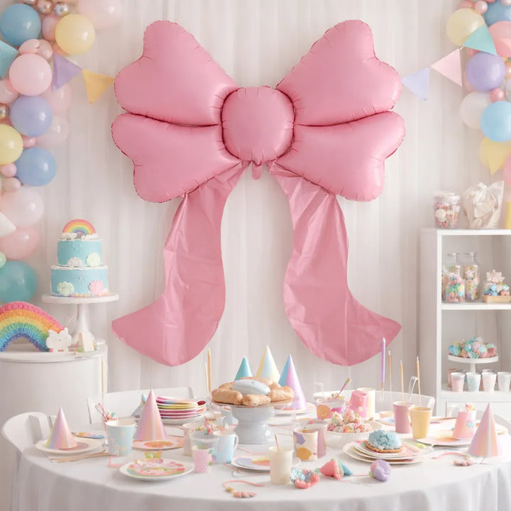 Ballon Nœud XXL Rose