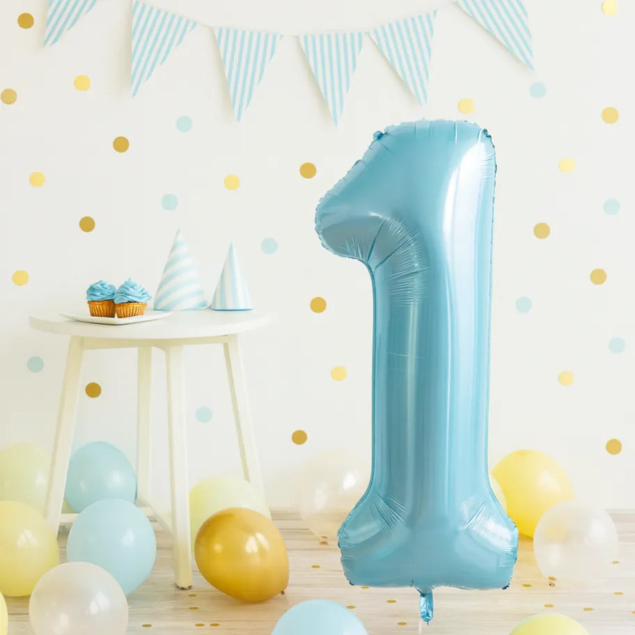 Ballon Numérique Bleu Ciel 1