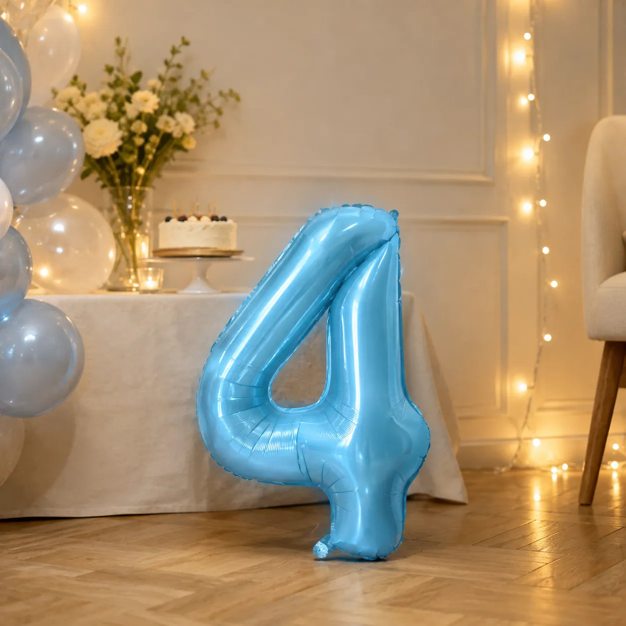 Ballon Numérique Bleu Ciel 4