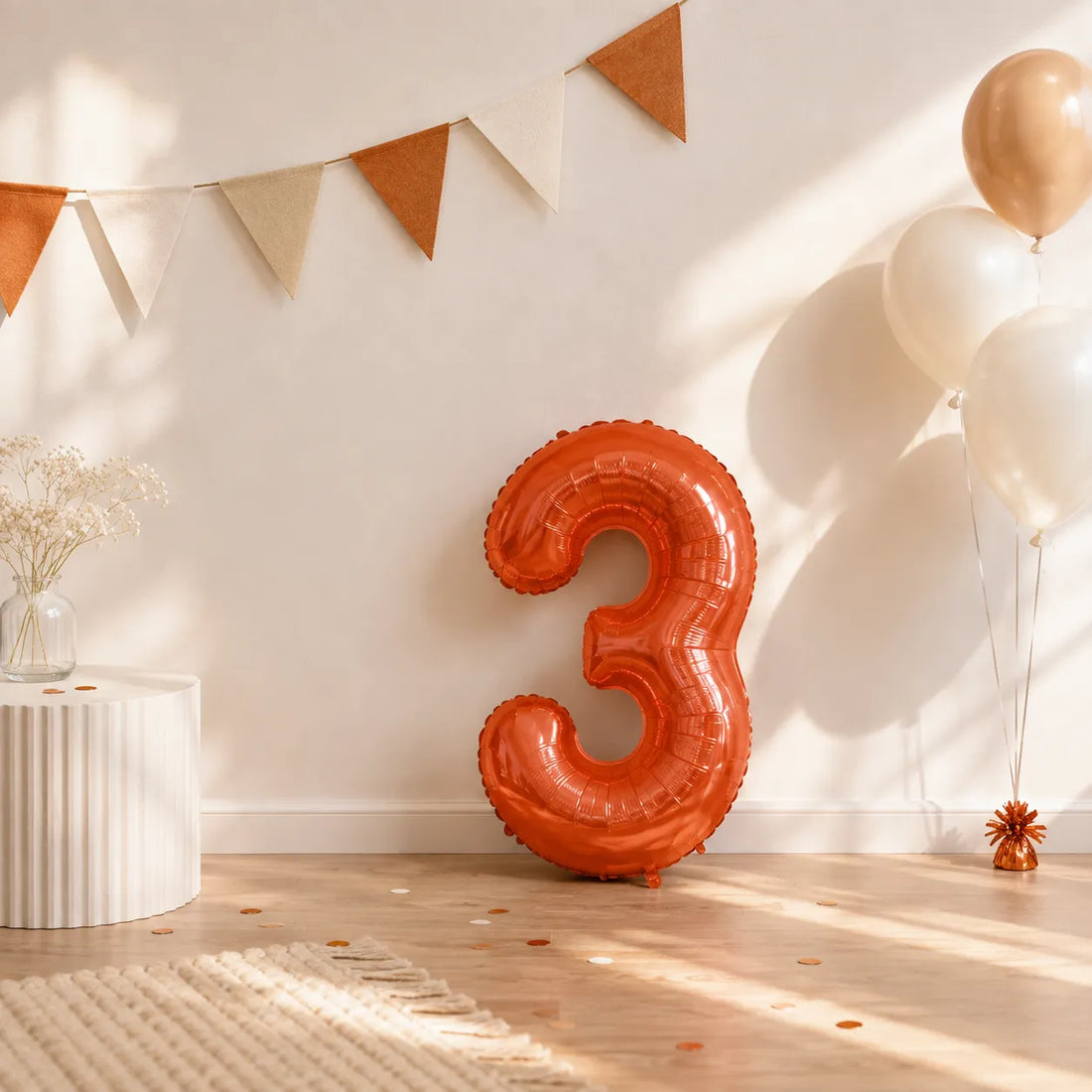 Ballon Numérique Rouge 3