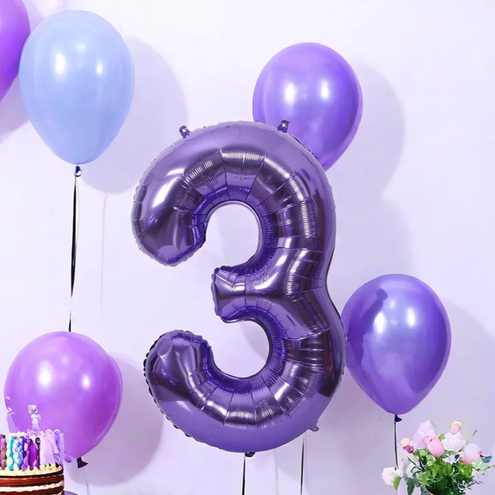 Ballon Numérique Violet 3