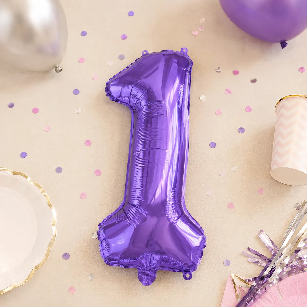Ballon Numérique Violet Un
