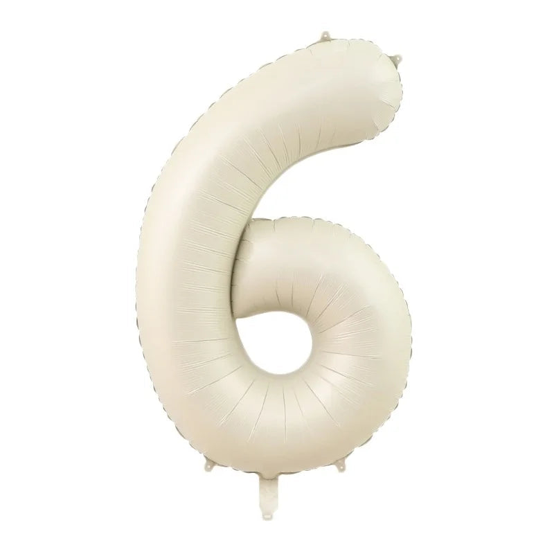 Ballon Numérique XXL Beige Tendance