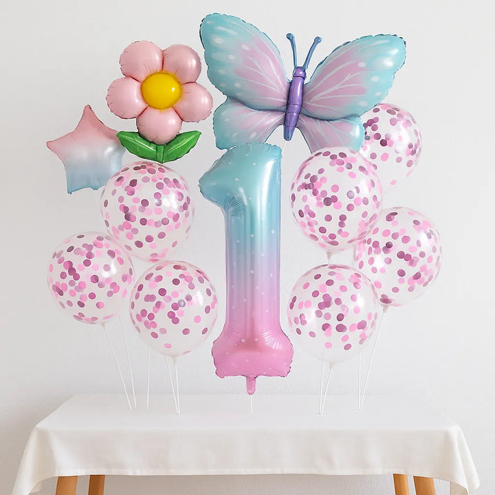 Ballon Numériques Papillon et Fleur 1