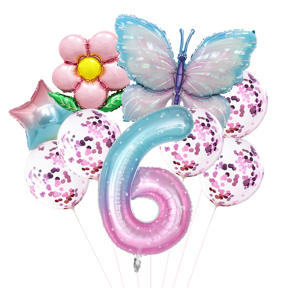 Ballon Numériques Papillon et Fleur 6