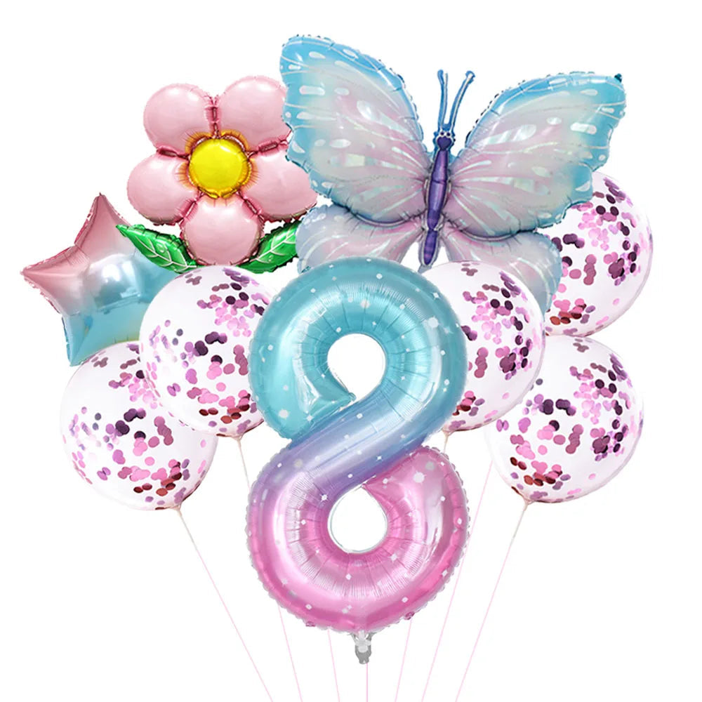 Ballon Numériques Papillon et Fleur 8